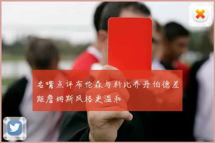 名嘴点评布伦森与科比乔丹伯德差距詹姆斯风格更温和
